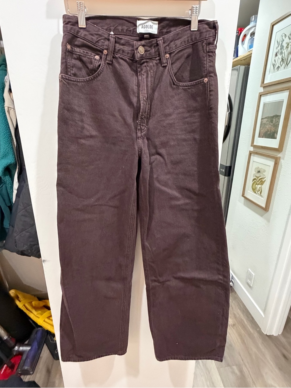 Agolde low curve — Dark Brown